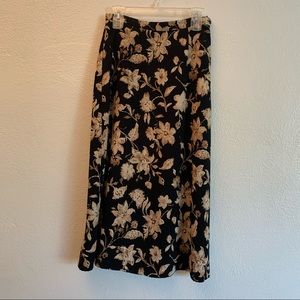 Vintage floral maxi skirt